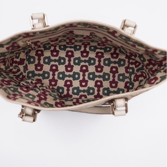 Authentic Gucci Sherry line Small tote with horsebit Interior with GUCCI - Picture 8 of 16